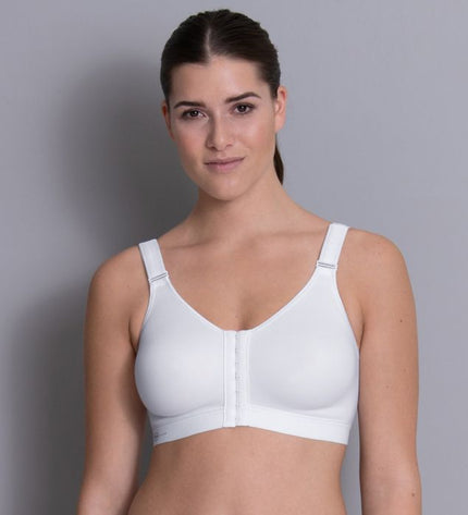 Anita Active Sport BH ohne Bügel mit Vorderverschluss Frontline open weiss