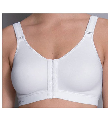 Anita Active Sport BH ohne Bügel mit Vorderverschluss Frontline open weiss