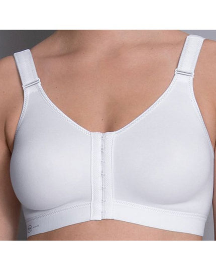 Anita Active Sport BH ohne Bügel mit Vorderverschluss Frontline open weiss