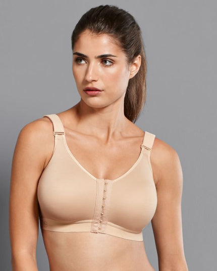 Anita Active Sport BH ohne Bügel mit Vorderverschluss Frontline open desert
