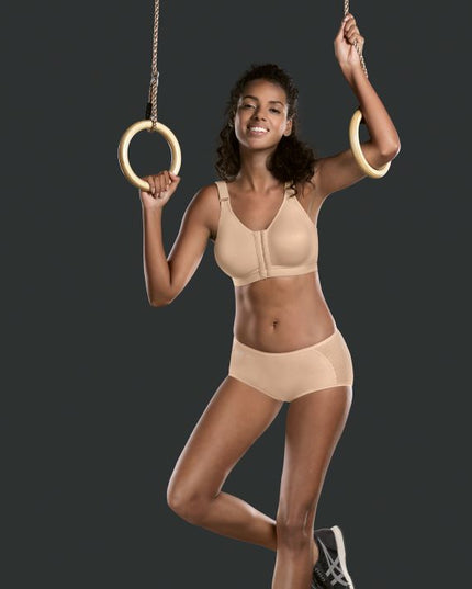 Anita Active Sport BH ohne Bügel mit Vorderverschluss Frontline open desert