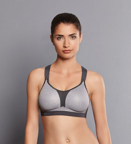 Anita Active DYNAMIX STAR - Sport-BH mit X-Back, Maximum Support heather grey