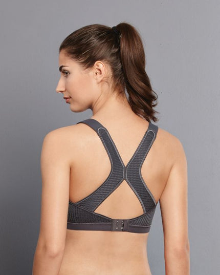 Anita Active DYNAMIX STAR - Sport-BH mit X-Back, Maximum Support heather grey