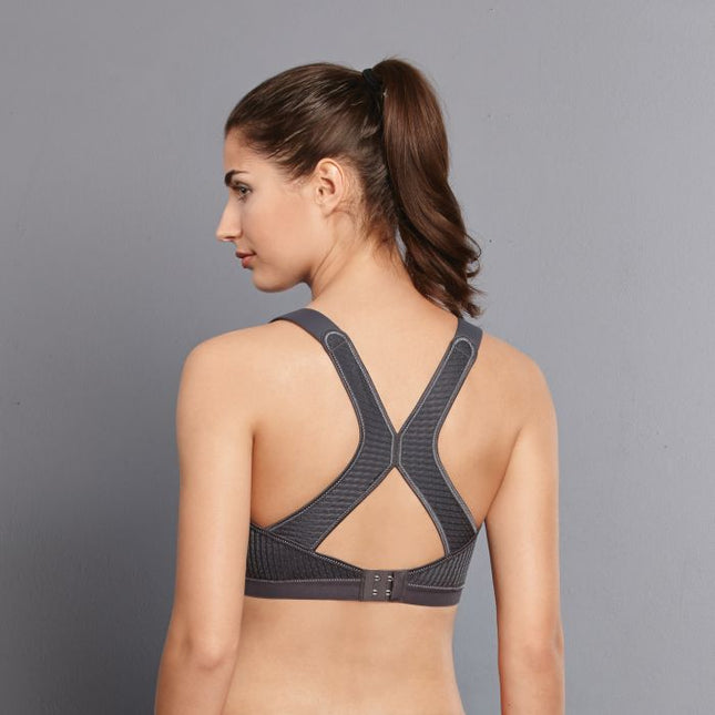 Anita Active DYNAMIX STAR - Sport-BH mit X-Back, Maximum Support heather grey