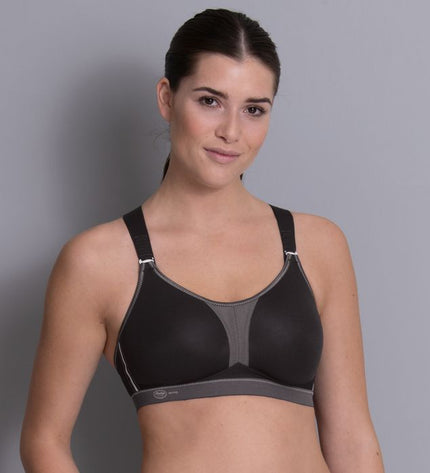 Anita Active DYNAMIX STAR - Sport-BH mit X-Back, Maximum Support schwarz/anthrazit