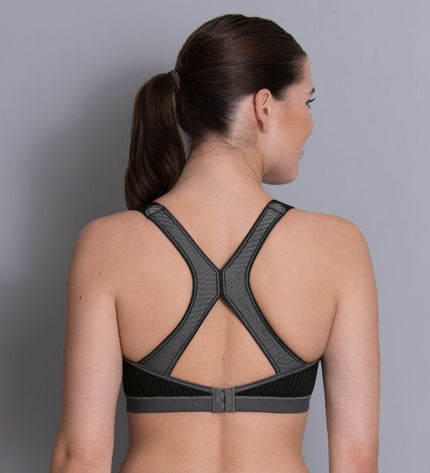 Anita Active DYNAMIX STAR - Sport-BH mit X-Back, Maximum Support schwarz/anthrazit