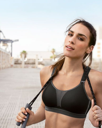 Anita Active DYNAMIX STAR - Sport-BH mit X-Back, Maximum Support schwarz/anthrazit