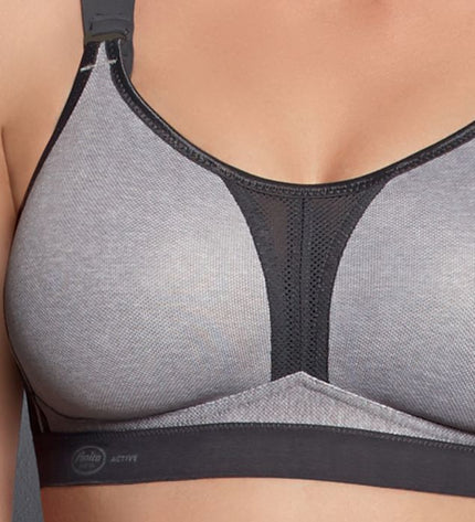 Anita Active DYNAMIX STAR - Sport-BH mit X-Back, Maximum Support heather grey