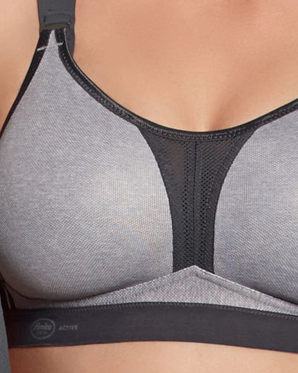 Anita Active DYNAMIX STAR - Sport-BH mit X-Back, Maximum Support heather grey