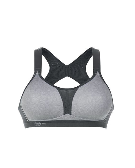 Anita Active DYNAMIX STAR - Sport-BH mit X-Back, Maximum Support heather grey