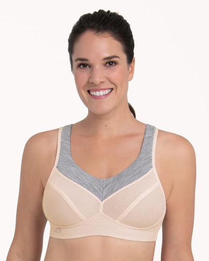 Anita active PanAlp™ Merinowolle Sport-BH  smart rose/melange