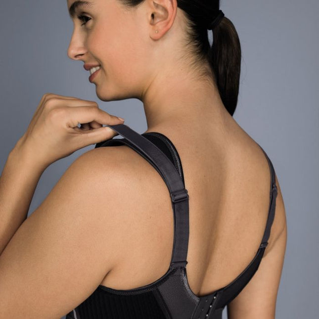 Anita Active EXTREME CONTROL PLUS – Big Cup Sport-BH ohne Bügel schwarz/anthrazit