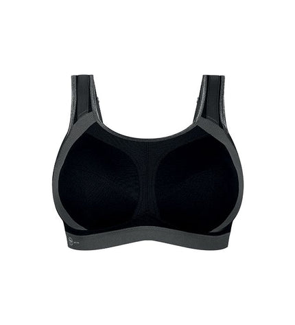 Anita Active EXTREME CONTROL PLUS – Big Cup Sport-BH ohne Bügel schwarz/anthrazit
