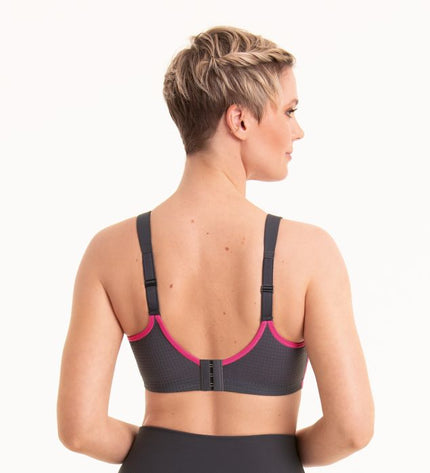 Anita Active PERFORMANCE WIREX – Sport-BH mit Bügel anthrazit/pink