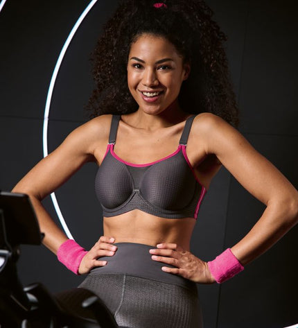 Anita Active PERFORMANCE WIREX – Sport-BH mit Bügel anthrazit/pink