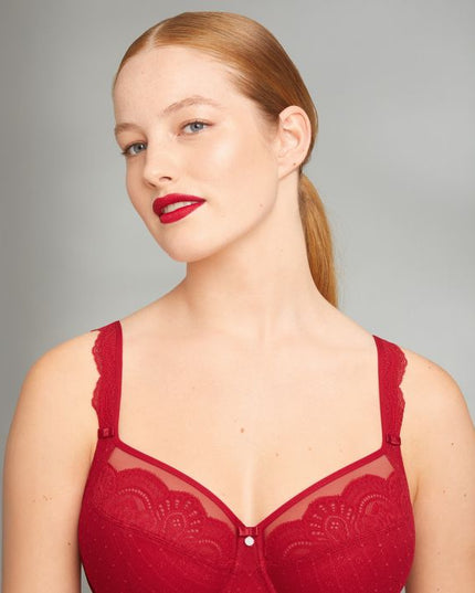 Rosa Faia Selma Bügel BH Big-Cup rot