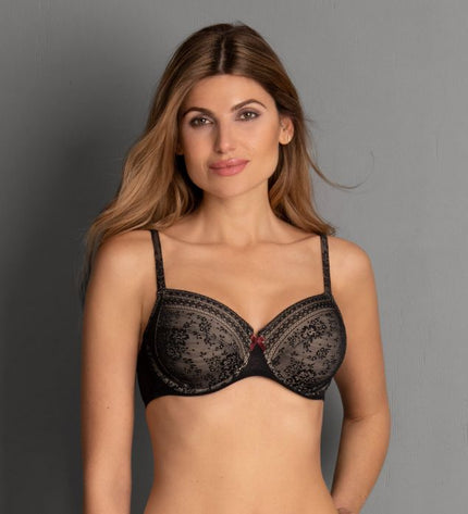 Rosa Faia Bügel BH Fleur schwarz
