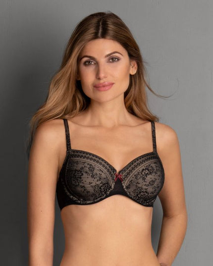 Rosa Faia Bügel BH Fleur schwarz
