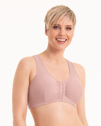 Anita Care Hazel Prothesen-BH ohne Bügel mit Vorderverschluss rosewood