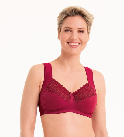 Anita Havanna Entlastungs-BH ohne Bügel dark red