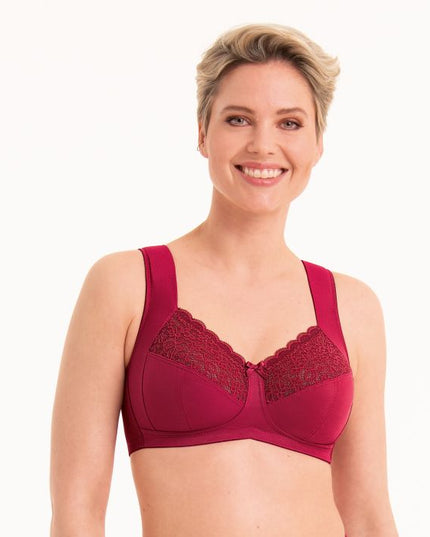 Anita Havanna Entlastungs-BH ohne Bügel dark red