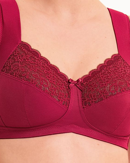 Anita Havanna Entlastungs-BH ohne Bügel dark red