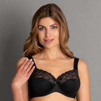 Reggiseno comfort con ferretto Rosa Faia Lucia, nero.