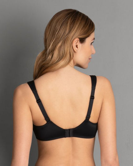 Reggiseno comfort con ferretto Rosa Faia Lucia, nero.