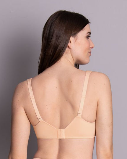 Reggiseno comfort con ferretto Rosa Faia Lucia, colore cipria chiaro.
