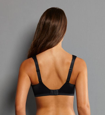 Reggiseno comfort senza ferretto Rosa Faia Lucia, nero.