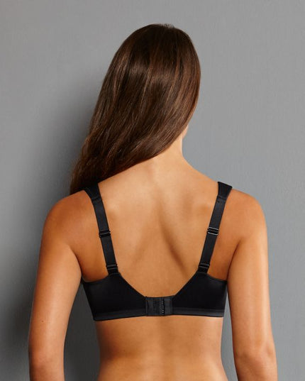 Reggiseno comfort senza ferretto Rosa Faia Lucia, nero.