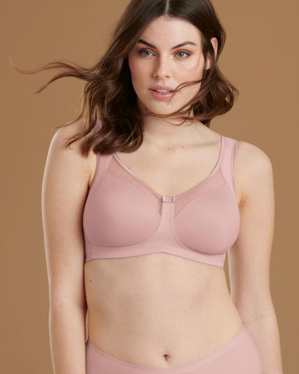 Reggiseno comfort Anita senza ferretto, modellato, Clara, color legno di rosa.