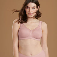 Reggiseno comfort Anita senza ferretto, modellato, Clara, color legno di rosa.