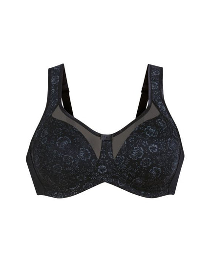 Anita Clara Art Komfort BH ohne Bügel gemoldet schwarz / anthrazit