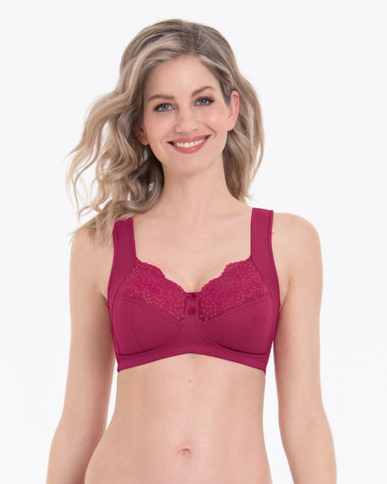 Anita Orely Entlastungs-BH ohne Bügel cherry red