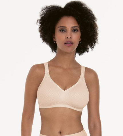 Reggiseno Anita Leni Comfort senza ferretto, modellato, rosa cipria.