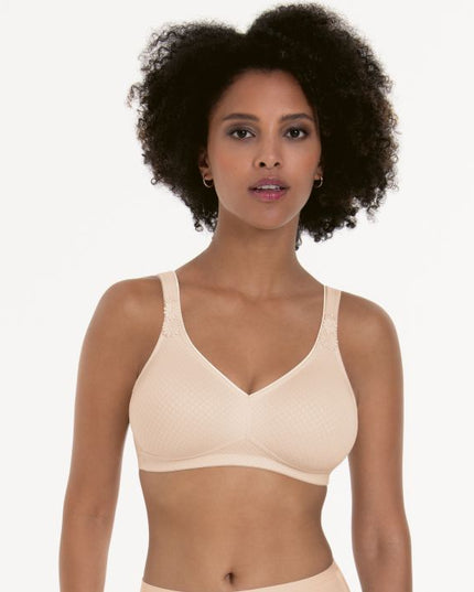 Reggiseno Anita Leni Comfort senza ferretto, modellato, rosa cipria.