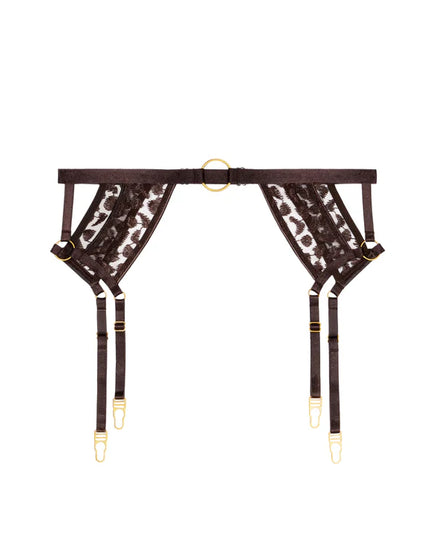 Aubade Strumpfhalter Crazy in Love satin brown