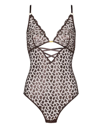 Aubade Body ohne Bügel Crazy in Love satin brown