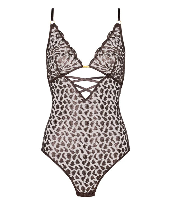 Aubade Body ohne Bügel Crazy in Love satin brown