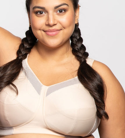 Ulla Sport BH ohne Bügel Kate biskuit