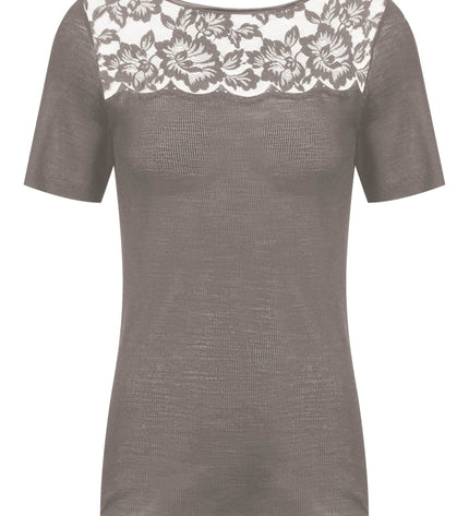 Mey T-Shirt mit Spitze Wool Love