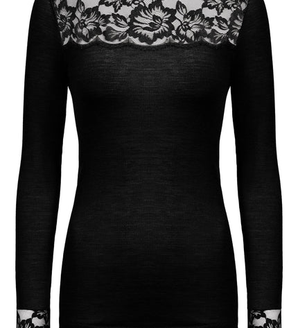 Mey langarm mit Spitze T-Shirt Wool Love