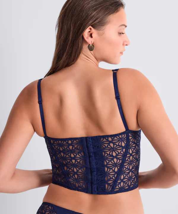 Aubade Bustier Secret Memories deep blue