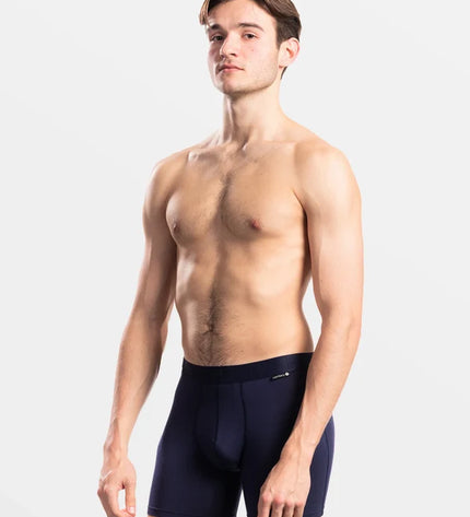 Loïc Henry Herren Unterwäsche Boxer Marine am Model