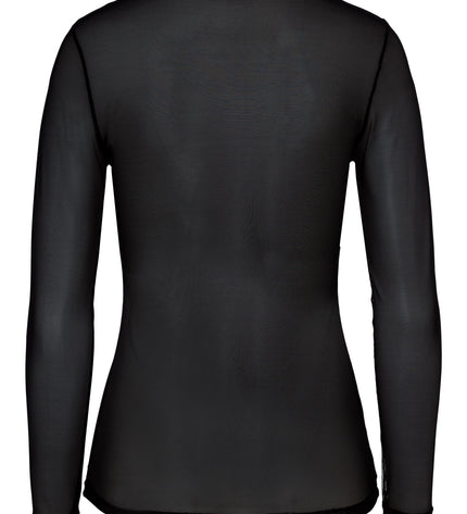 Hanro Langarm Shirt Smooth Illusion schwarz