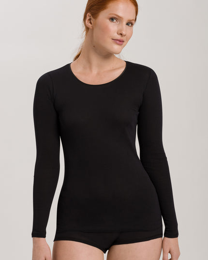 Hanro Shirt langarm Cotton Seamless