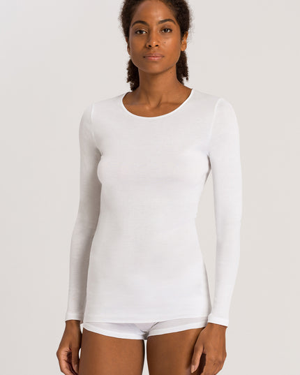 Hanro Shirt langarm Cotton Seamless