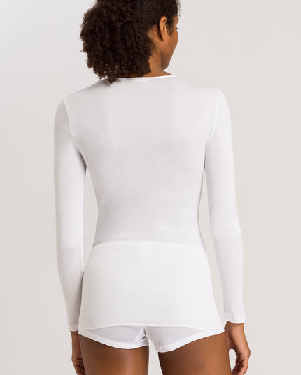 Hanro Shirt langarm Cotton Seamless