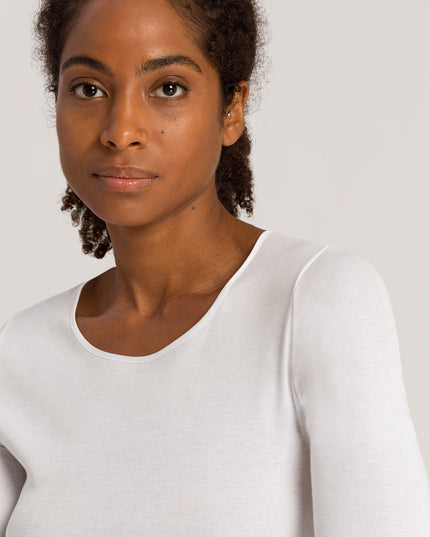 Hanro Shirt langarm Cotton Seamless